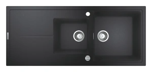 Мойка GROHE K400 с крылом, черный гранит (31643AP0)