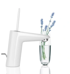 Смеситель для раковины GROHE Eurodisc Joy с донным клапаном, S-size, белая луна (23425LS0)