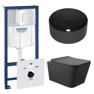 Комплект инсталляции GROHE Rapid SL 38772SH0 с унитазом Aqueduto MACIO MAC0140 и раковиной Aqueduto ESPIRAL D400 ESP0140 (NW0428)