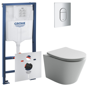 Комплект инсталляции GROHE Rapid SL 3 в 1 с унитазом Балеарика CN6000MW и звукоизоляционным комплектом (NW0850)