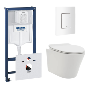 Комплект инсталляции GROHE 38772SH0 с унитазом AQUAme AQM2001 и сиденьем с микролифтом (NW0176)