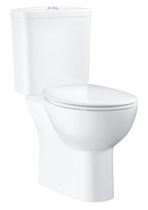 Унитаз напольный GROHE Bau Ceramic с бачком и сиденьем, альпин-белый (39604000)