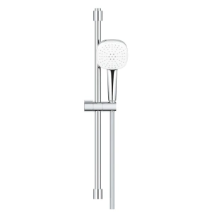 Душевой гарнитур GROHE Tempesta Cube 110, 2 режима струи, душевая штанга 600 мм, 5,6 л/мин, хром (2757830E)