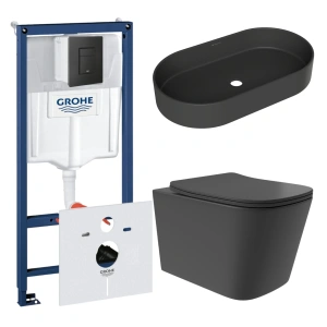 Комплект инсталляции GROHE Solido 38811KF0 с унитазом Aqueduto MACIO Plus MACТ0240 и раковиной Aqueduto ESPIRAL ESP0240 (NW0475)