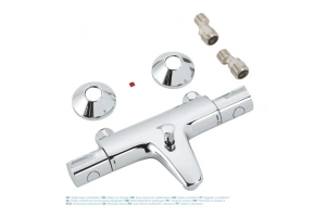 Душевая система GROHE New Tempesta 200 с термостатом для ванны, хром (NB0032)