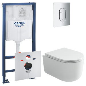 Комплект инсталляции GROHE Rapid SL 3 в 1 с унитазом Ульма CN4006T и звукоизоляционным комплектом (NW0847)