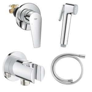 Готовый комплект для гигиенического душа GROHE BauEdge, хром (NH0007)
