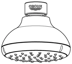 Верхний душ GROHE New Tempesta 100 I, 5,7 л/мин, 1 режим, хром (26050001)