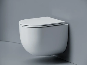 Подвесной унитаз Ceramicanova Вога безободковый, смыв Торнадо, белый (CN4012T)