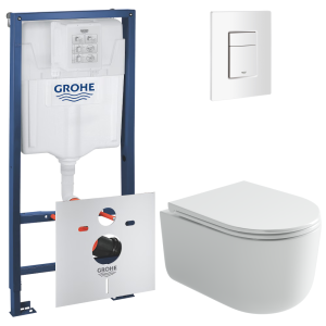 Комплект инсталляции GROHE Rapid SL 3 в 1 с унитазом Ульма CN4006T и звукоизоляционным комплектом (NW0800)