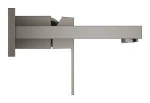 Внешняя часть смесителя для раковины GROHE Eurocube на 2 отверстия, S-Size, темный графит матовый (19895AL0)