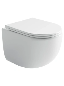 Подвесной унитаз Ceramicanova Пик (Up) безободковый, смв Торнадо, белый (CN4007)