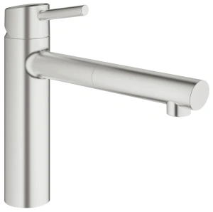 Смеситель для кухни GROHE Concetto с вытяжным изливом, суперсталь (31129DC1)