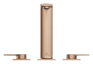 Смеситель для раковины GROHE Allure на 3 отверстия, с донным клапаном, M-Size, теплый закат матовый (20188DL1)