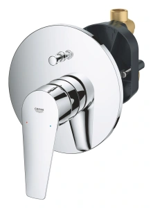 Смеситель для ванны GROHE BauEdge в комплекте с монтажной частью, хром (29079001)