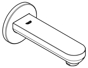 Излив для ванны GROHE BauCosmopolitan, хром (13255000)