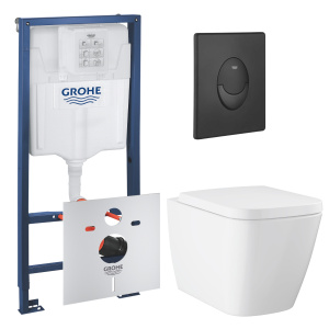 Комплект инсталляции GROHE Rapid SL 1000044 с унитазом GROHE BauEdge Ceramic и сиденьем с микролифтом (NW0687)