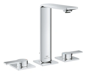 Смеситель для раковины GROHE Allure на 3 отверстия, с донным клапаном, M-Size, хром (20188001)