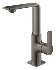 Смеситель для раковины GROHE Allure с донным клапаном, L-Size, темный графит глянец (32146A01)