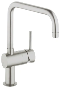 Смеситель для кухни GROHE Minta с поворотным U-изливом, суперсталь (32488DC0)