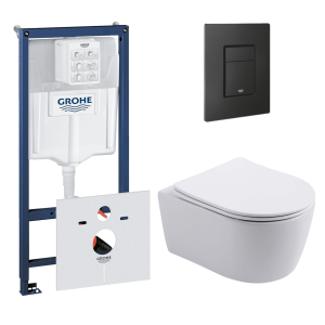 Комплект инсталляции GROHE 38811KF0 с унитазом Aquatek ЕВРОПА New и сиденьем с микролифтом (NW0192)