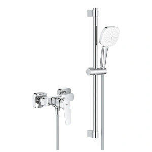 Смеситель для душа с душевым гарнитуром GROHE Cubeo, хром (1018250000)
