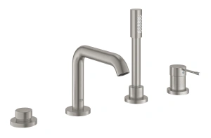 Смеситель для ванны GROHE Essence на 4 отверстия, суперсталь (25251DC1)