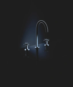 Смеситель для раковины GROHE Atrio двухвентильный на 3 отверстия, хром (20008003)
