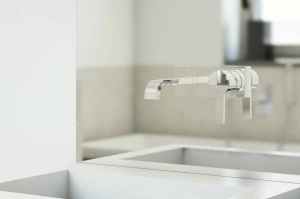 Внешняя часть смесителя для раковины GROHE Allure на 2 отверстия, вынос 220 мм, хром (19386000)