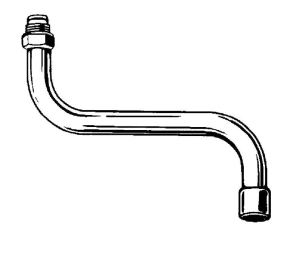 Излив для кухонных настенных смесителей GROHE, хром (13052000)