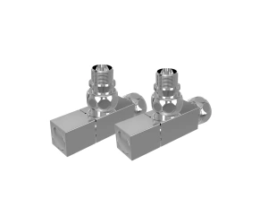 Комплект фитингов для подключения полотенцесушителя Aquatek, хром AQ 2020CH