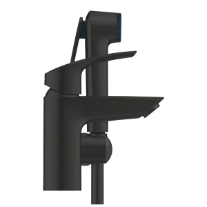 Смеситель для раковины GROHE Eurosmart с гигиеническим набором, матовый чёрный (231242433)