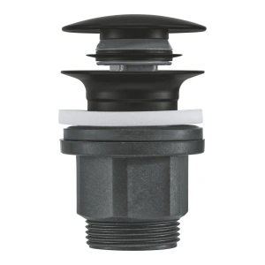 Донный клапан для раковины GROHE Push-Open, матовый черный (1024642430)