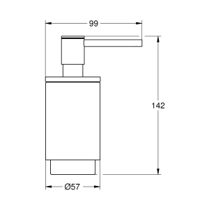 Дозатор жидкого мыла GROHE Selection, хром (41028000)