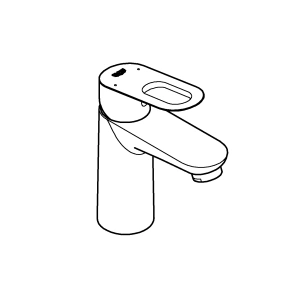 Смеситель для раковины GROHE BauLoop, хром (32854000)
