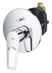 Смеситель для ванны GROHE BauLoop в комплекте с монтажной частью, хром (29081001)