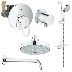 Готовый комплект для душа GROHE BauLoop скрытого монтажа, хром (NSB0169)