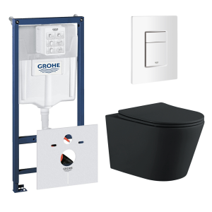 Комплект инсталляции GROHE 38772SH0 с унитазом Aquatek ВЕГА и сиденьем с микролифтом (NW0199)