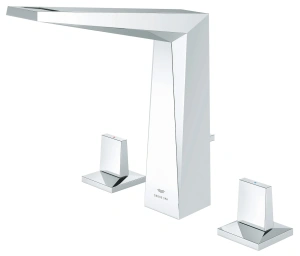 Смеситель для раковины GROHE Allure Brilliant на 3 отверстия, с донным клапаном, M-Size, хром (20627000)