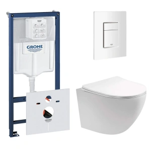 Комплект инсталляции GROHE Rapid SL 38772SH0 с унитазом Aquatek ЕВРОПА и сиденьем с микролифтом (NW0667)