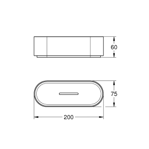 Полочка для душа GROHE Selection, без держателя (41037000)