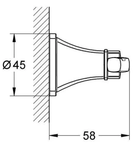 Крючок для банного полотенца GROHE Grandera, никель, глянец (40631BE0)
