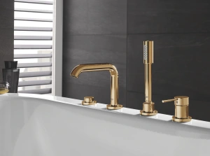 Смеситель для ванны GROHE Essence на 4 отверстия, холодный рассвет глянец (25251GL1)