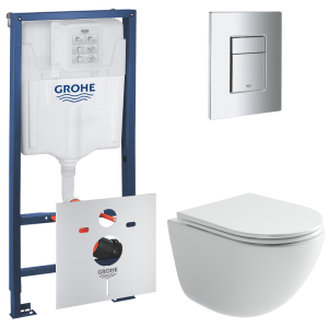 Комплект инсталляции GROHE Rapid SL 4 в 1 с унитазом Мия CN1805T и звукоизоляционным комплектом (NW0786)