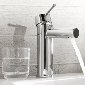 Смеситель для раковины GROHE Essence с донным клапаном, S-size, хром (23379001)