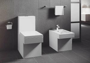 Смеситель для биде GROHE Eurocube с донным клапаном, хром (23138000)