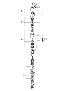 Смеситель для кухни GROHE Eurosmart Cosmopolitan, хром (31170000)