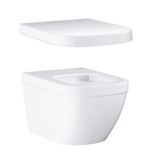 Унитаз подвесной GROHE Euro Ceramic с сиденьем с микролифтом, альпин-белый (NW0023-1)
