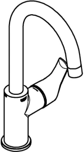 Смеситель для раковины GROHE Eurosmart, L-size, хром (23743002)