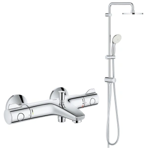 Душевая система GROHE New Tempesta 200 с термостатом для ванны, хром (NB0032-1)